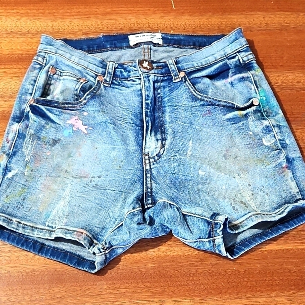 One X OneTeaspoon Distressed Jeans shorts Sz 24
